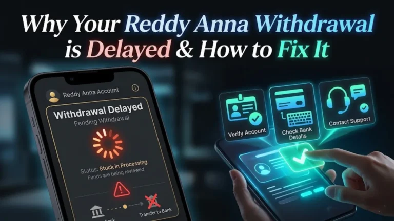 Why Your Reddy Anna Withdrawal is Delayed