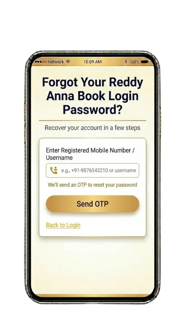 Reddy Anna ID - Forgot Password Recovery Steps