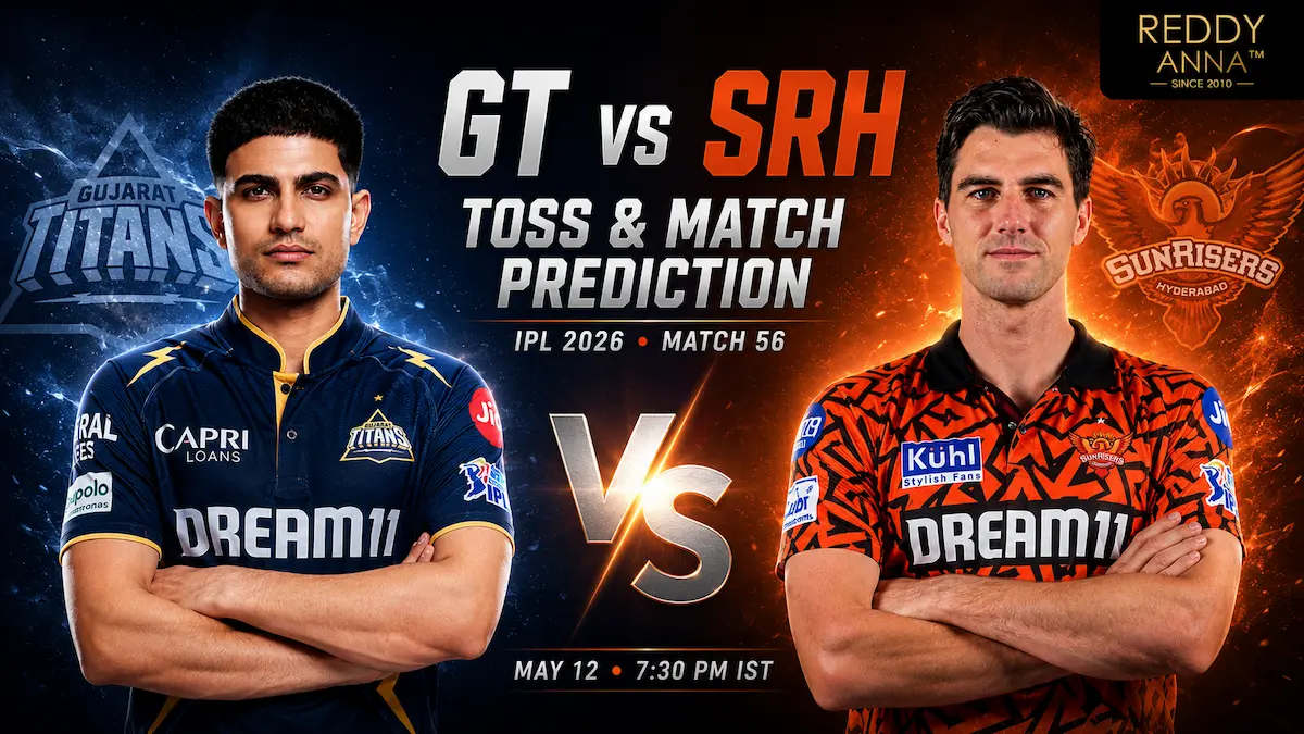GT vs SRH Toss & Match Prediction 56th Match IPL 2026