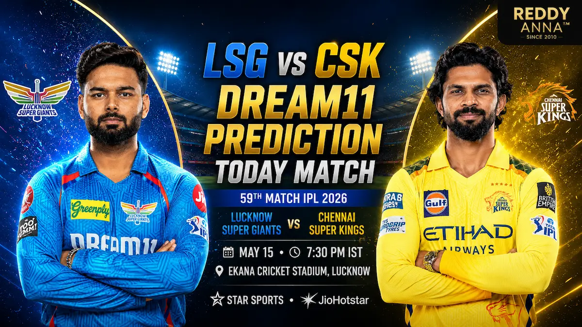 LSG vs CSK Dream11 Prediction Today Match 59th IPL 2026