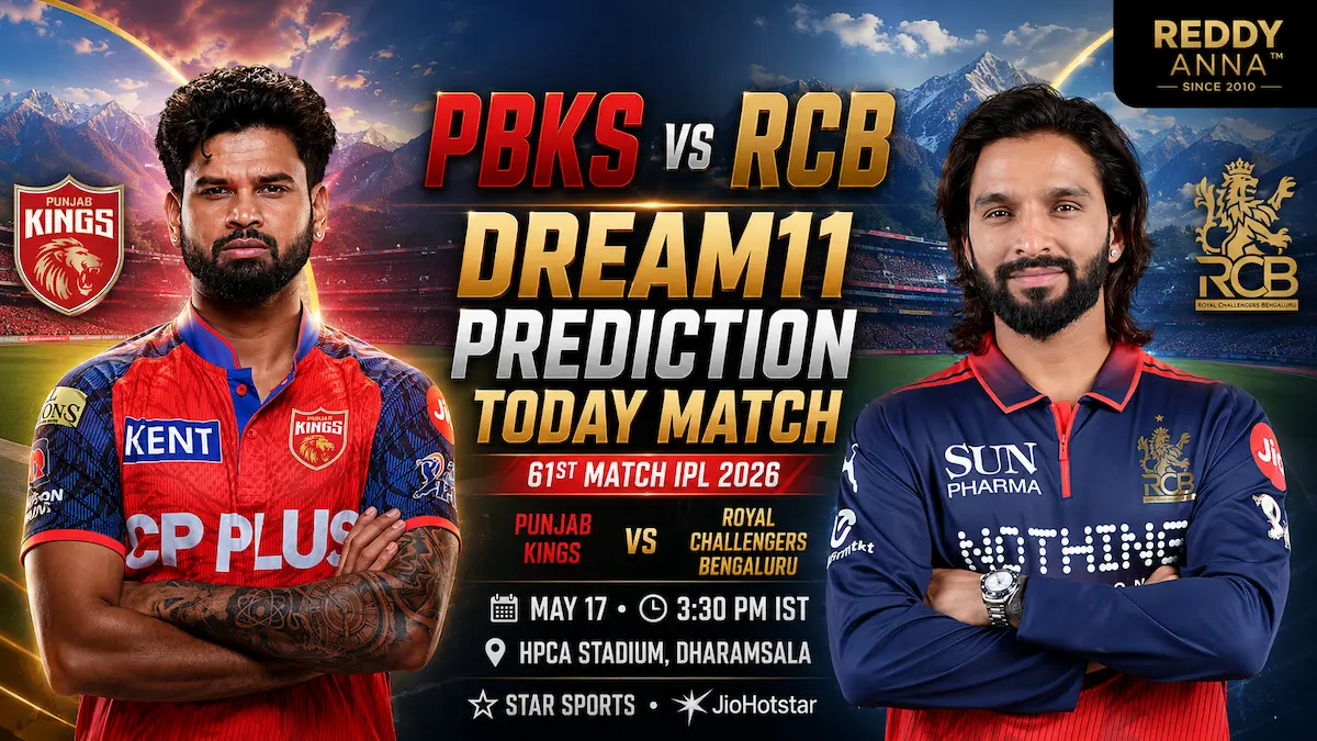 PBKS vs RCB Dream11 Prediction Today Match 61st IPL 2026