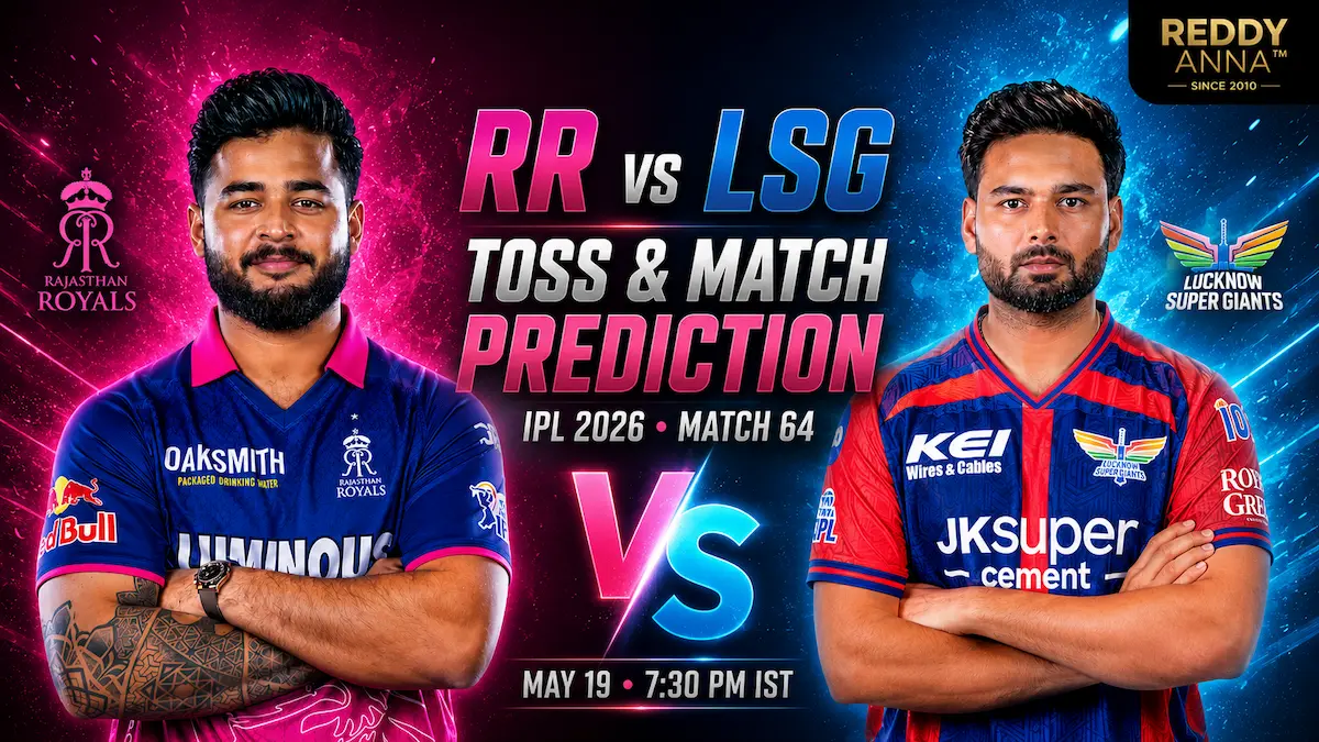 RR vs LSG Toss & Match Prediction 64th Match IPL 2026