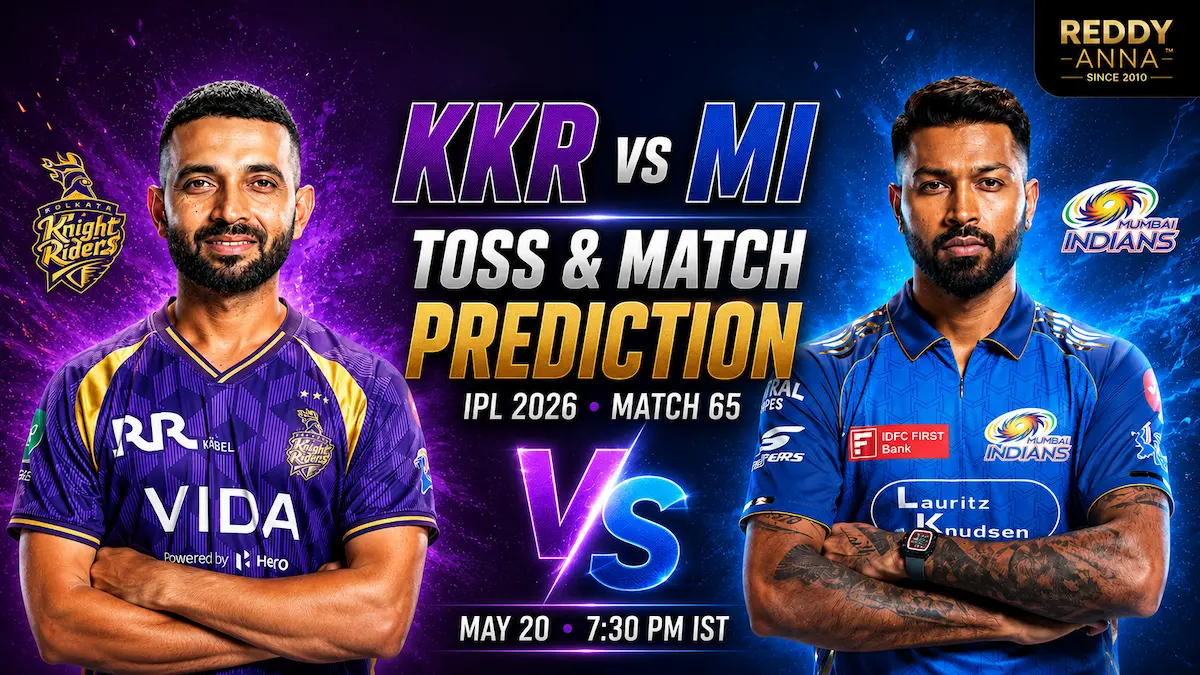 KKR vs MI Toss & Match Prediction 65th Match IPL 2026