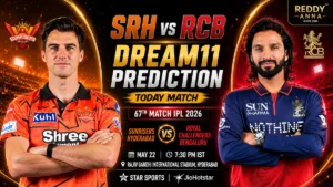 SRH vs RCB Dream11 Prediction Today Match 67th IPL 2026