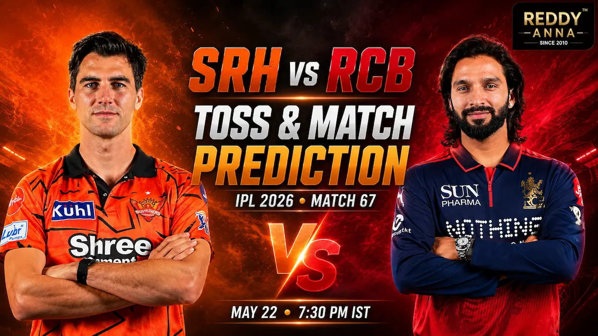 SRH vs RCB Toss & Match Prediction 67th Match IPL 2026