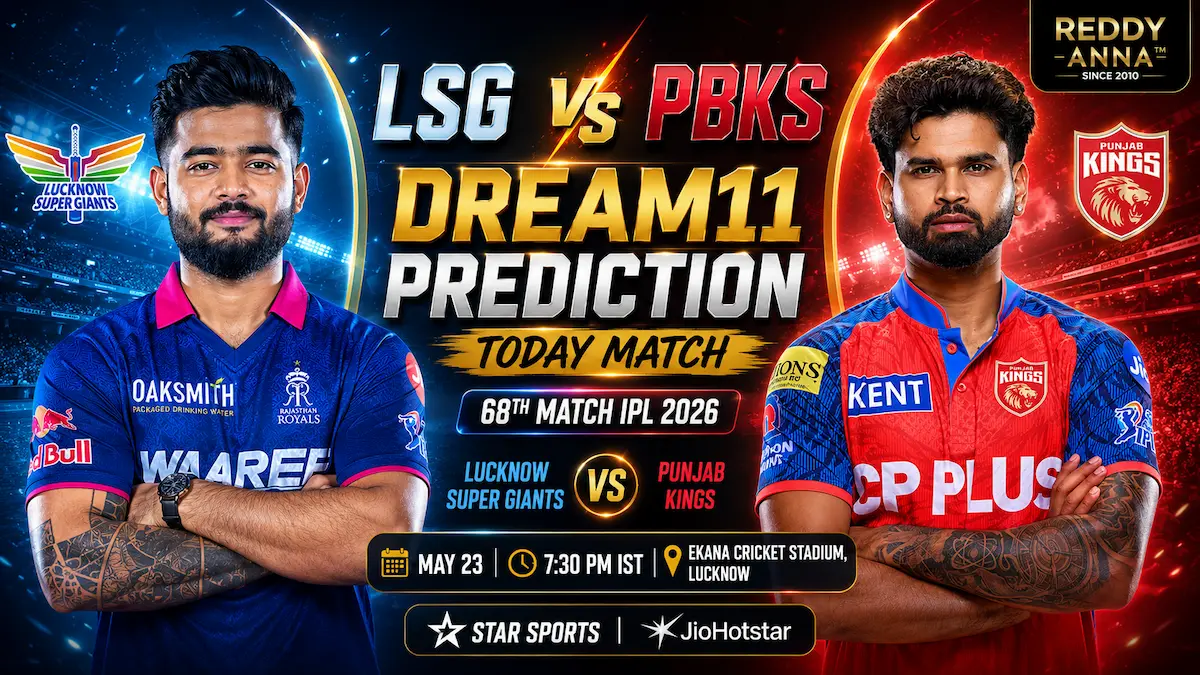 LSG vs PBKS Dream11 Prediction Today Match 68th IPL 2026