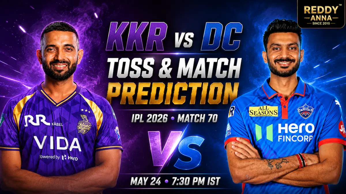 KKR vs DC Toss & Match Prediction 70th Match IPL 2026