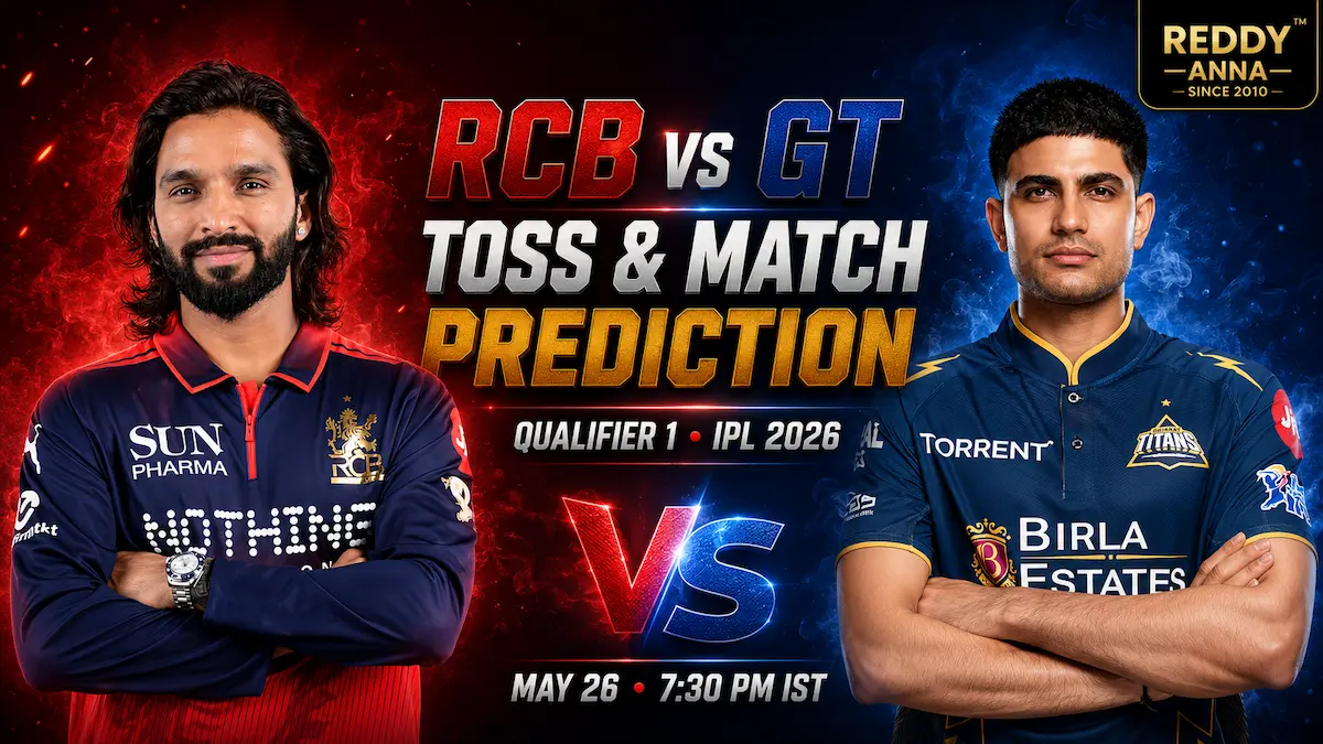 RCB vs GT Toss & Match Prediction Qualifier 1 IPL 2026