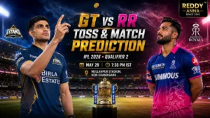GT vs RR Toss & Match Prediction Qualifier 2 IPL 2026