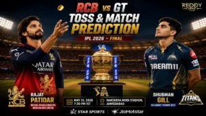 RCB vs GT Toss & Match Prediction Final IPL 2026