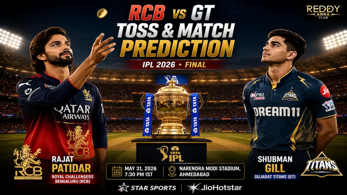 RCB vs GT Toss & Match Prediction Final IPL 2026