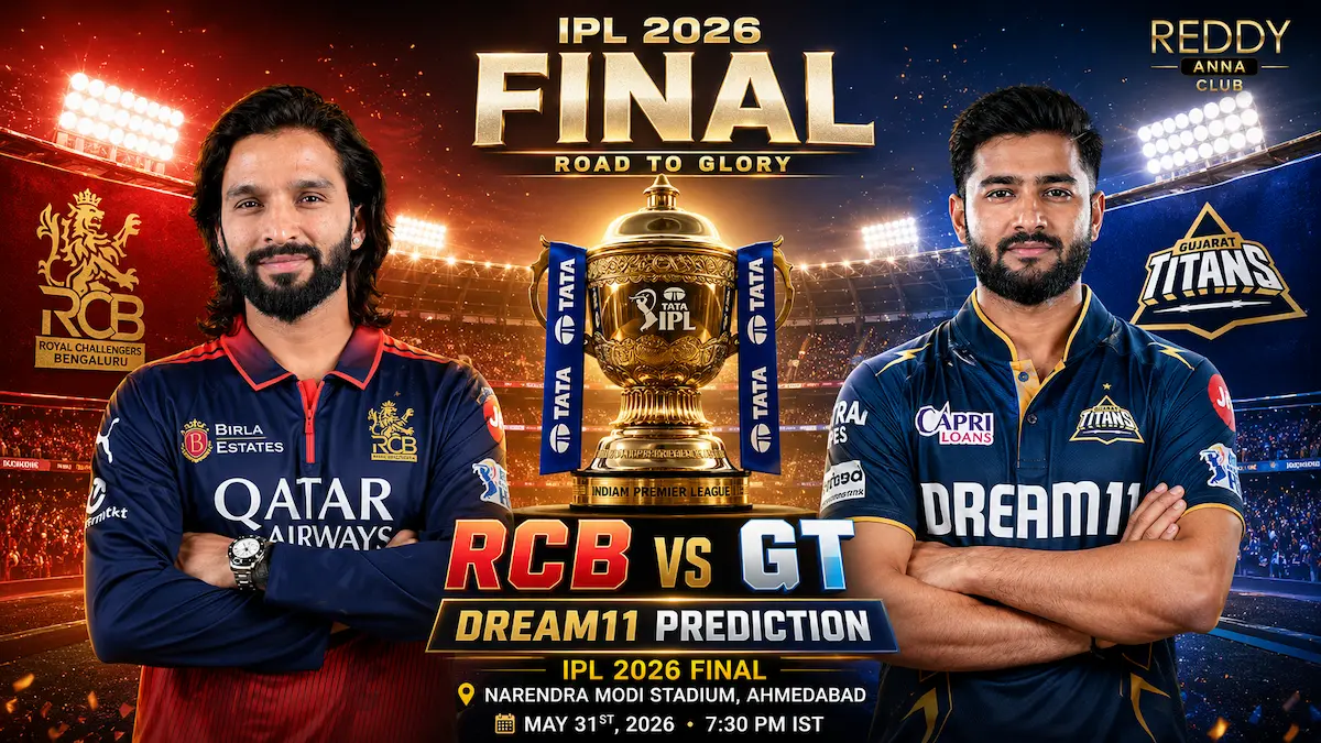 RCB vs GT Dream11 Prediction Today Match Final IPL 2026