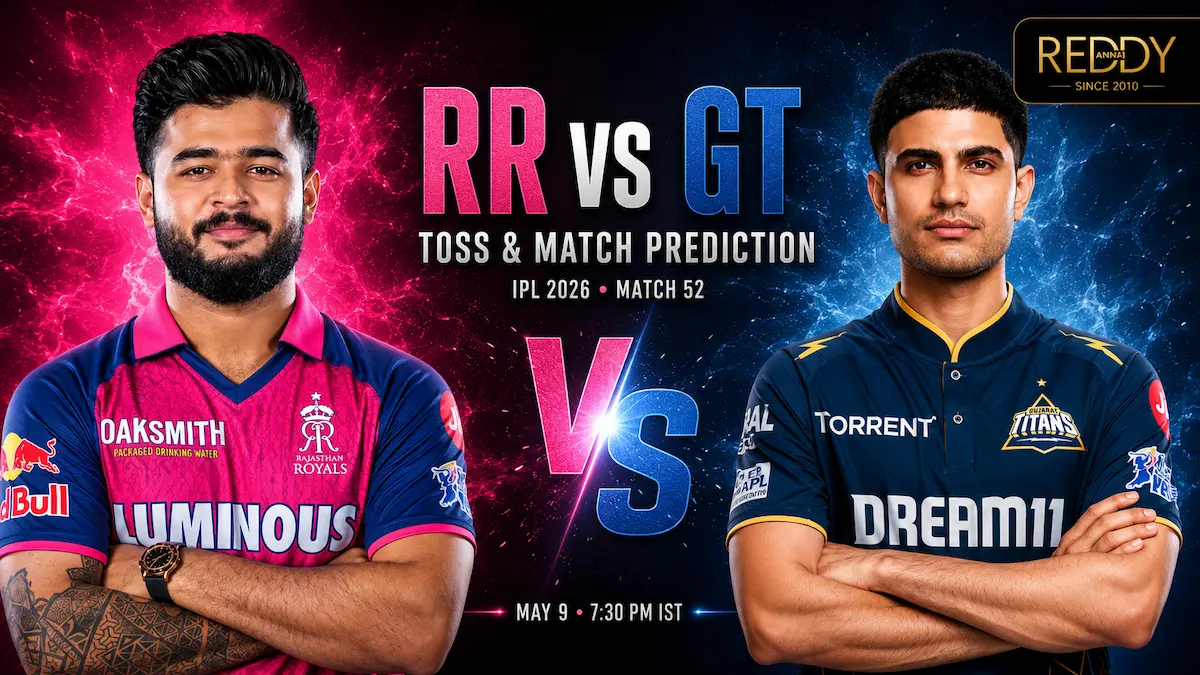 RR vs GT Toss & Match Prediction 52nd Match IPL 2026