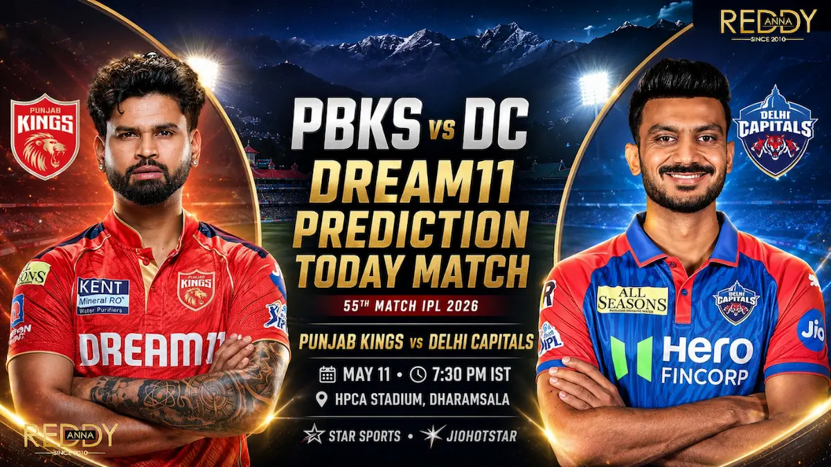 PBKS vs DC Dream11 Prediction Today Match 55th IPL 2026